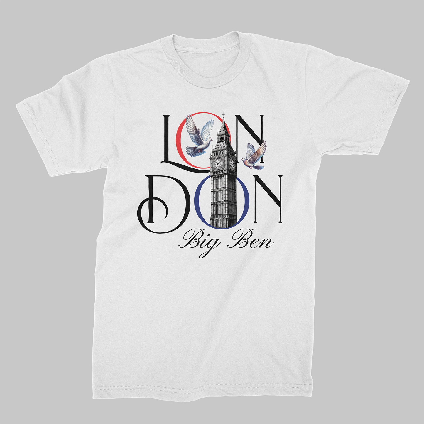STDW LONDON – Big Ben Oversize T‑Shirt White