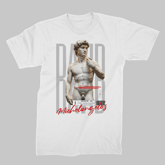 STDW DAVID – Michelangelo Oversize T‑Shirt White