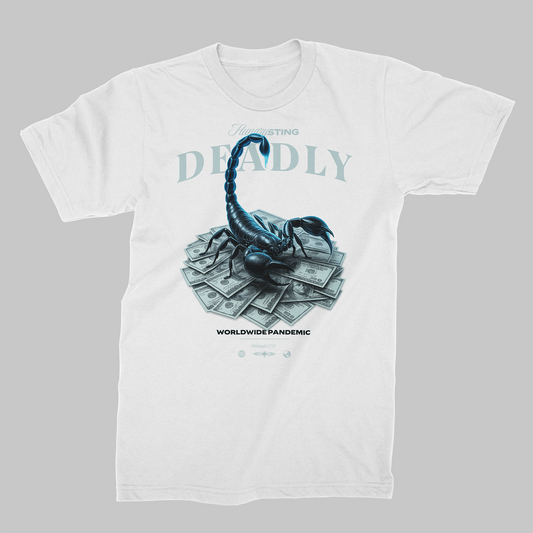 STDW DEADLY – Scorpion Oversize T‑Shirt White