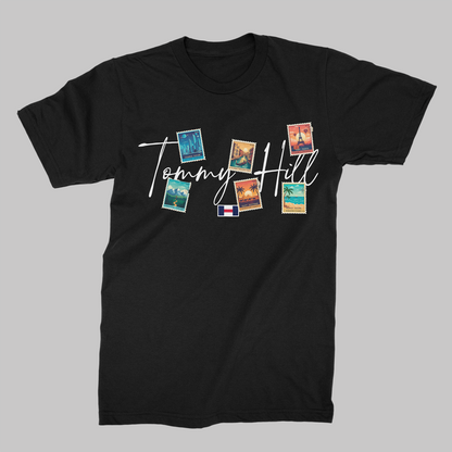 Playera Tommy Hill TH 39 Sellos Negra