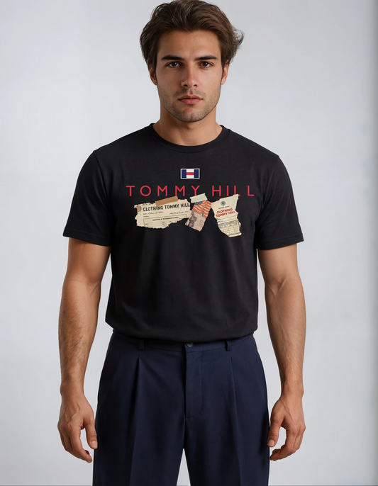Playera Tommy Hill TH 40 Negra