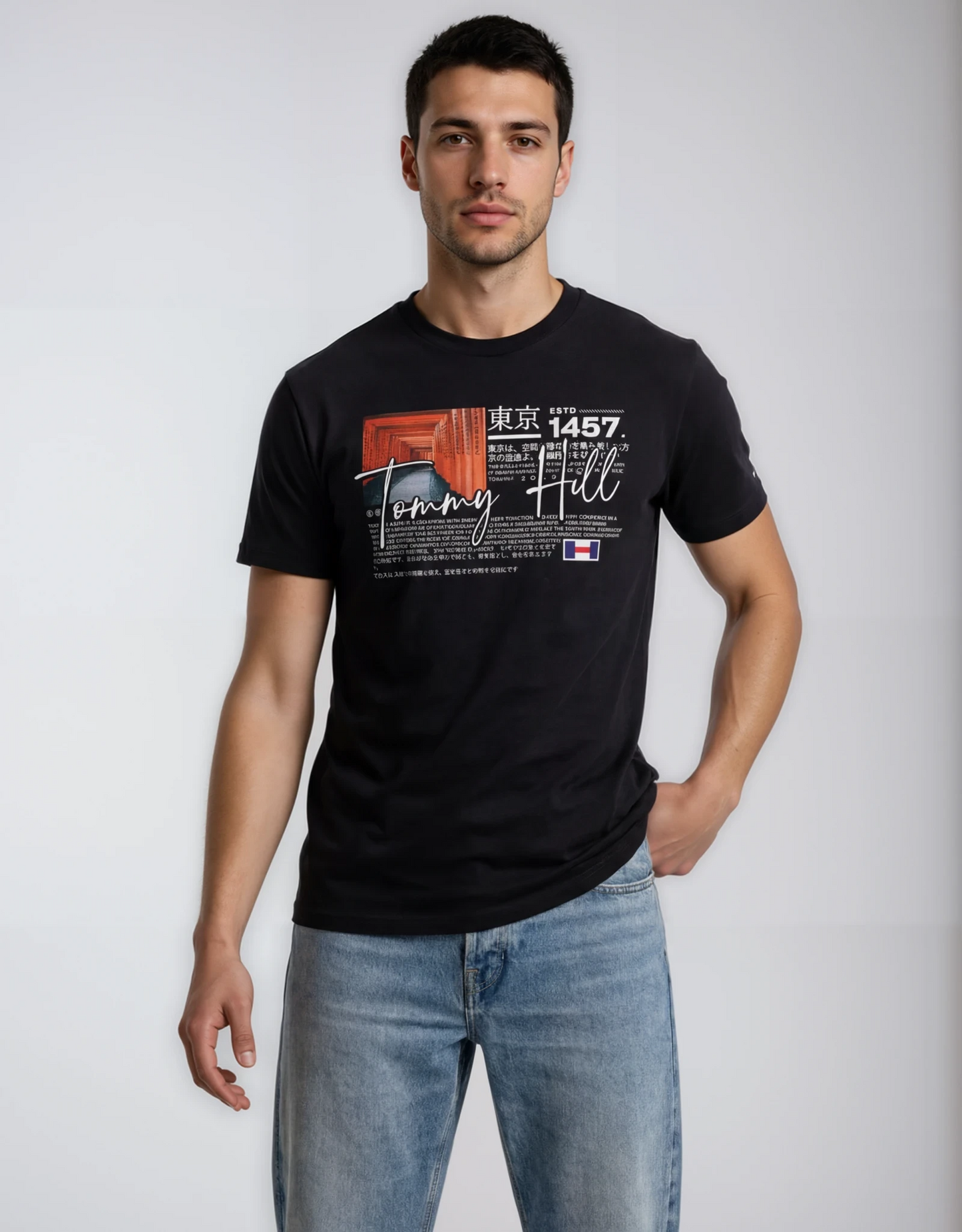 Playera Tommy Hill TH 41 Negra
