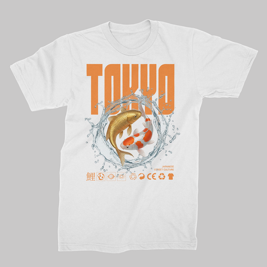 STDW TOKYO – Koi Oversize T‑Shirt White